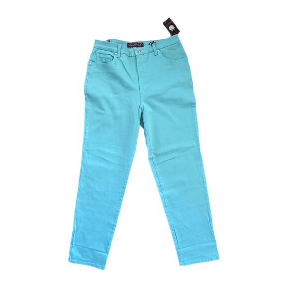 Gloria Vanderbilt Teal Ultra Stretch Pants, Size 14, NWT - Picture 1 of 6